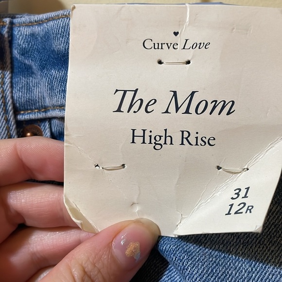 Womens New Abercrombie & Fitch Curve Love The Mom High Rise Jeans - Picture 3 of 7